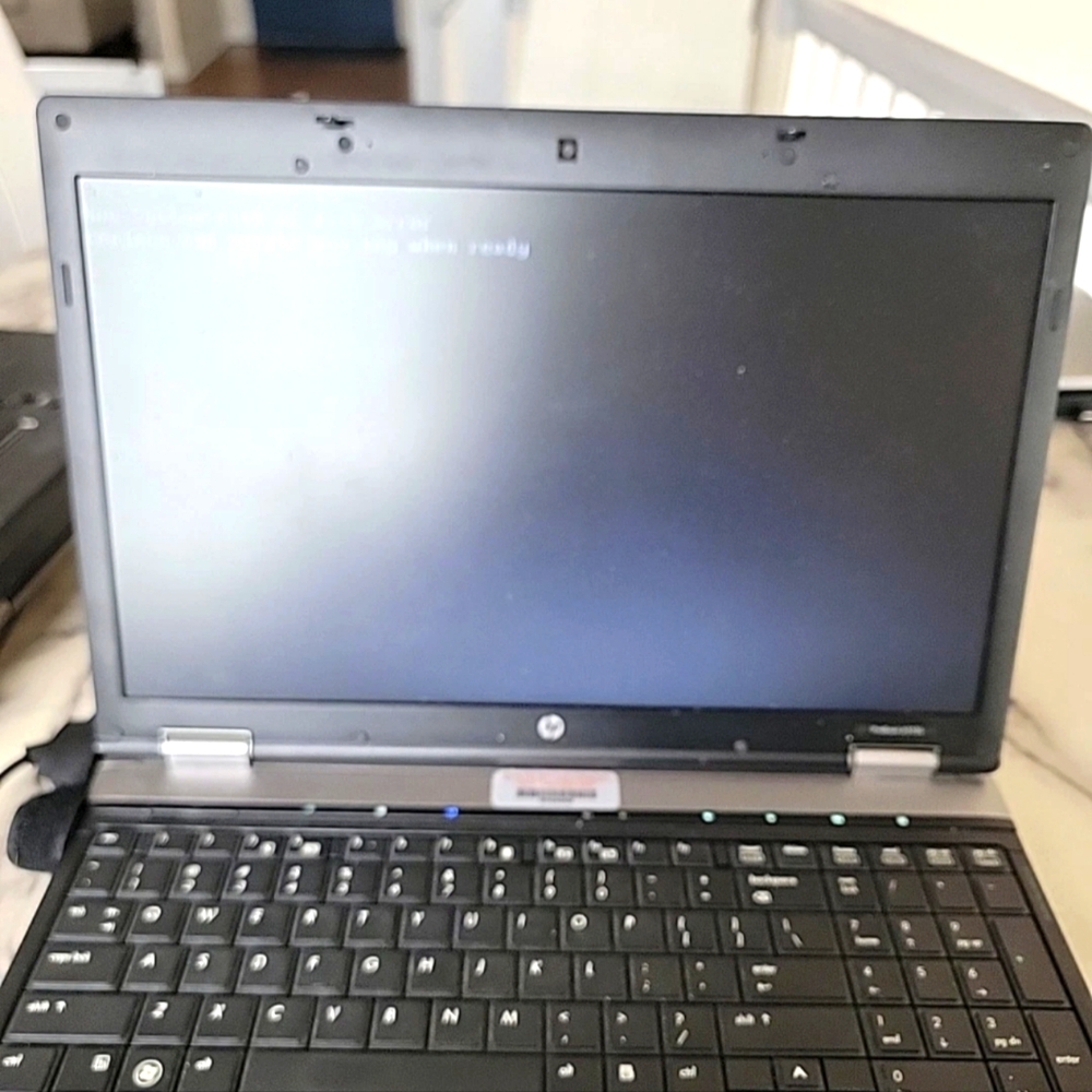Hp Probook 6555b Laptop Window's 7 Pro. Powers On Hard Drive Wiped And Memory